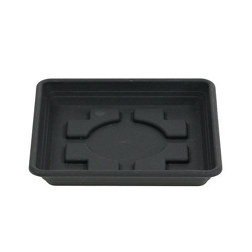 Floristik24 Coaster Lara square 16cm x 16cm anthracite, 1p