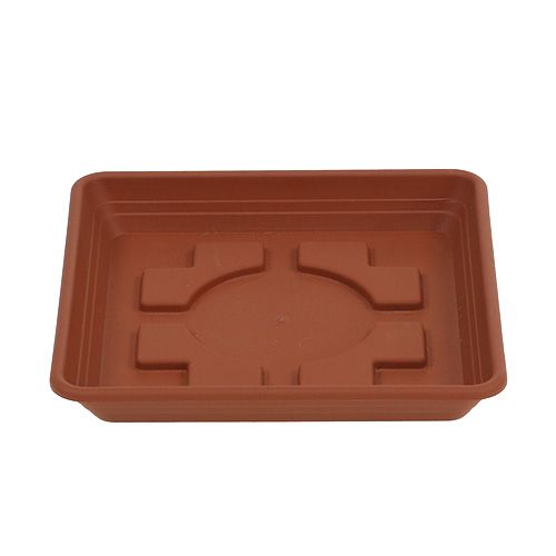 Floristik24 Coaster Lara square 20cm x 20cm terracotta 1 pc