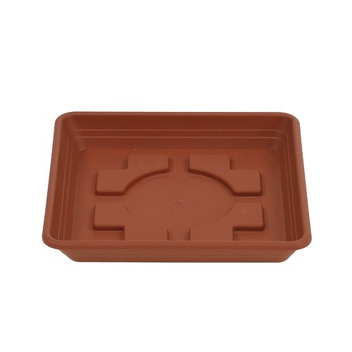 Floristik24 Coaster Lara square 16cm x 16cm terracotta, 1p