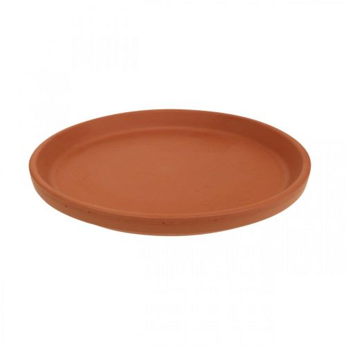 Ceramic coaster, saucer terracotta clay Ø14.5cm