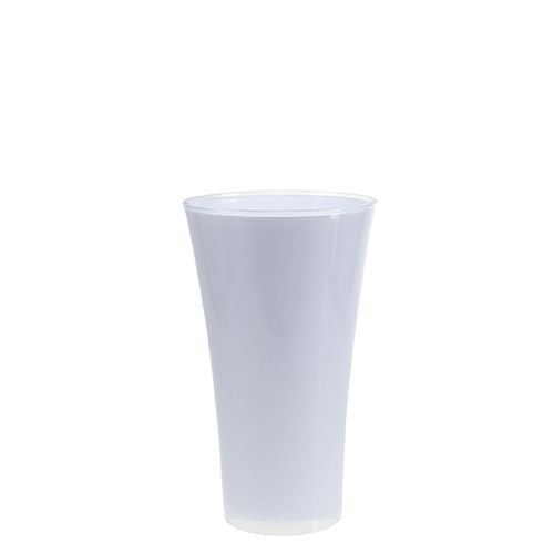 Vase “Fizzy” Ø13.5cm H20.5cm White 1 pc