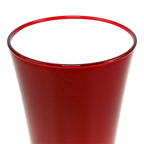 Floristik24 Vase “Fizzy” Ø16cm H27cm red, 1 pc