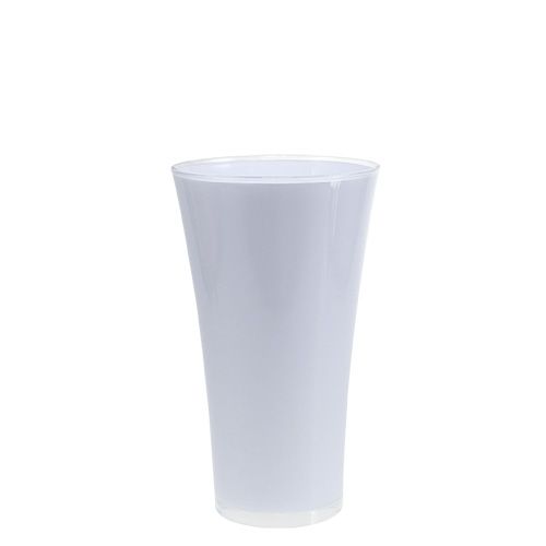 Floristik24 Vase &quot;Fizzy&quot; Ø16cm H27cm white, 1pc