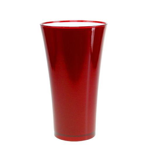 Floristik24 Vase &quot;Fizzy&quot; Ø20cm H35cm red, 1pc