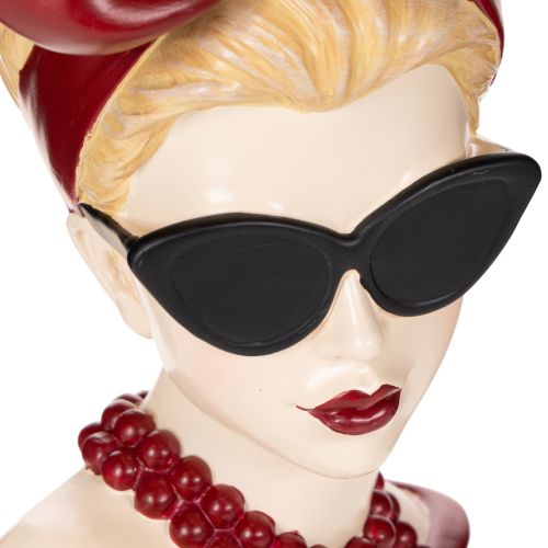 Head vase of a woman with