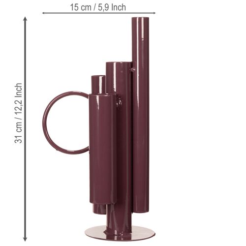 Product Slim, modern vase for elegant table decoration; exclusive decorative vase with a striking design; 31cm