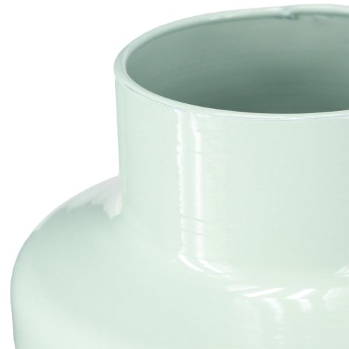 Product Vase metal vase decoration mint green pastel Ø16.5cm H23.5cm