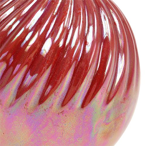 Floristik24 Vase, mini vase mother-of-pearl red Ø7.5cm H10cm 6pcs