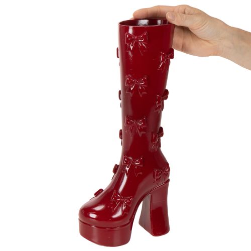 Decorative vase boot with bow design 37cm | Floristik24.ie