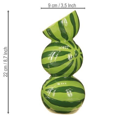 Product Vase watermelon ceramic vase summer decoration ceramic H22cm