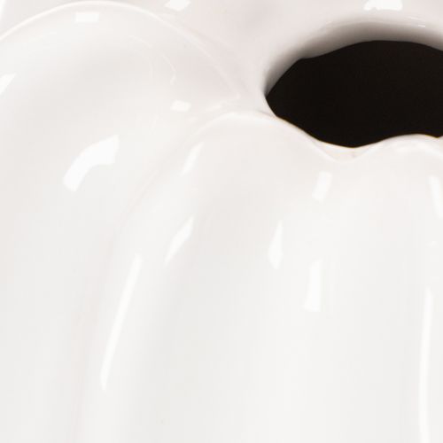 Ribbed vase, modern ceramic vase for dried flowers, 40cm | Floristik24.ie
