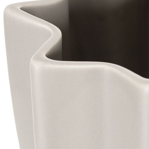 Modern ribbed vase, tall decorative vase for dried flowers, 38cm | Floristik24.ie
