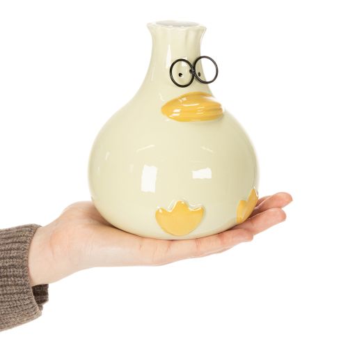 Product Duck figurine vase, ceramic, cheerful design, ideal for modern interiors, 15cm, 2 pieces