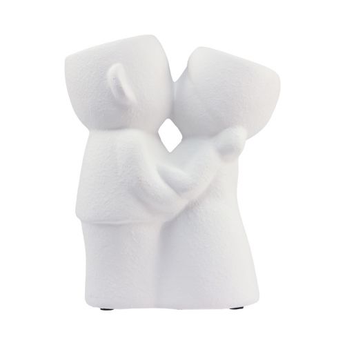 Floristik24 Vase White Double Vase Kissing Couple Ceramic H23.5cm