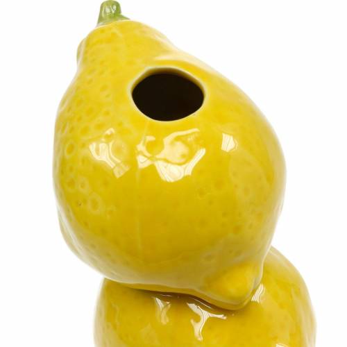 Floristik24 Flower vase summer decoration decorative vase lemon ceramic H20cm