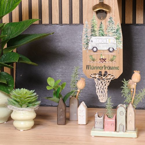 Product Mini vase set, colorful houses for table decoration, 14cm