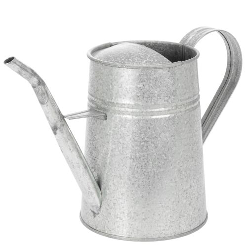 Galvanized decorative watering can, metal, grey, vintage look, 1.7L, H23cm, for stylish flower decorations &amp; planters buy online | Floristik24.ie