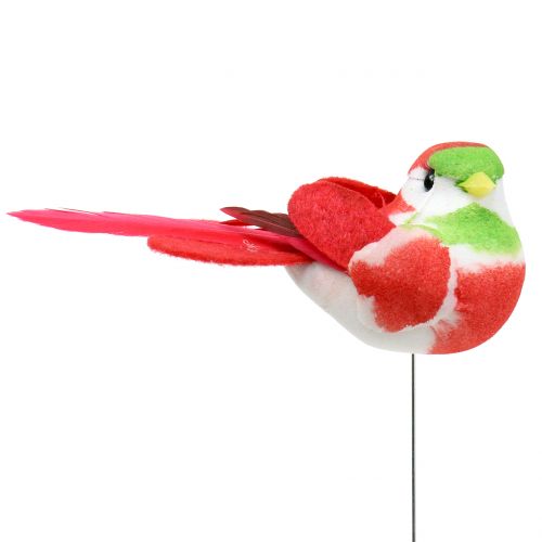 Product Birds on wire colored 8cm 12pcs