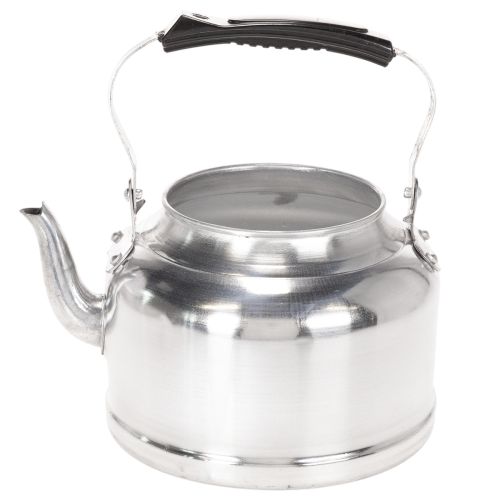 Vintage decorative teapot/planter, metal with zinc look, Ø19cm H15cm | Floristik24.ie