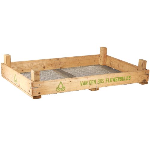 Floristik24 Vintage wooden box with wire mesh, country style, 75×50×14cm