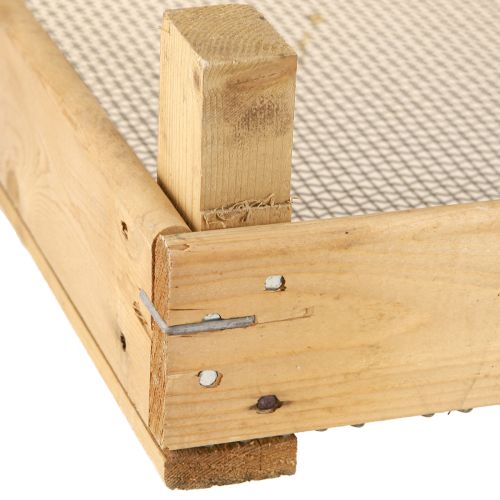 Floristik24 Vintage wooden box with wire mesh, country style, 75×50×14cm