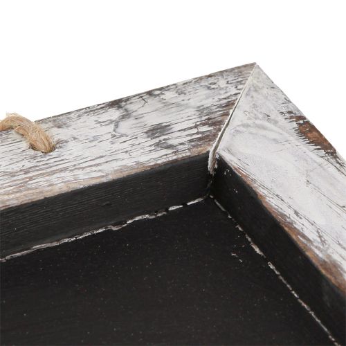 Product Vintage chalkboard for hanging black and white 30×25cm 2pcs