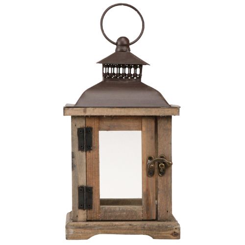 Vintage Lantern Dark Brown