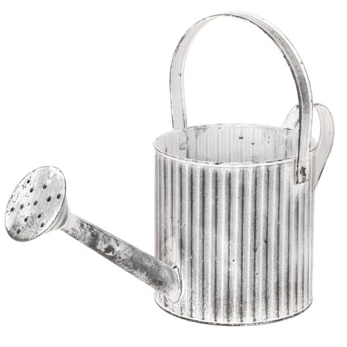 Vintage planter Ø17cm, decorative watering can, metal planter shabby chic buy online | Floristik24.ie