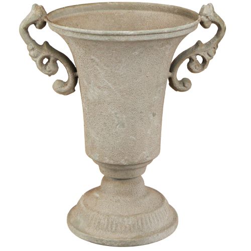 Product Vintage Antique Trophy Grey Metal Shabby Chic Decoration H22.5cm