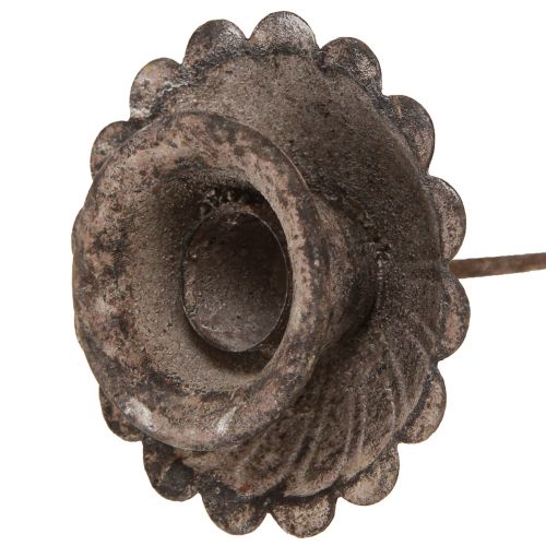 Floristik24 Vintage tapered candle holder for sticking Ø8.5cm H11.5cm 4pcs