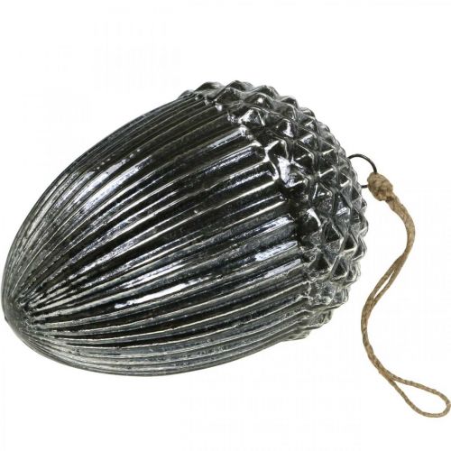 Product Vintage Christmas tree decoration acorn glass Christmas pendant H20cm Ø14cm