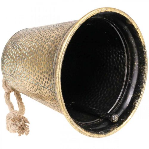 Floristik24 Vintage bell brass metal bell thimble Ø25cm H34cm
