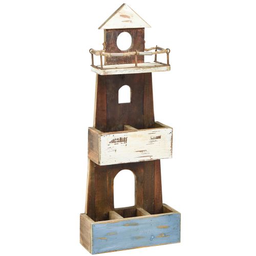 Floristik24 Vintage shelf maritime wooden decoration lighthouse 30×11,5×75cm