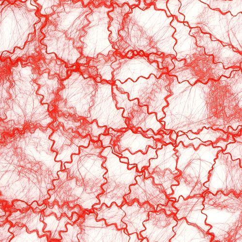 Floristik24 Table tape red fleece 30cmx25m