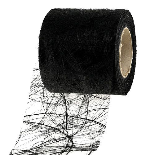Floristik24 Fleece 8cm 25m black