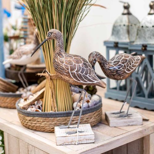 Floristik24 Wooden Bird Sculpture Bathroom Decor Water Bird H22cm
