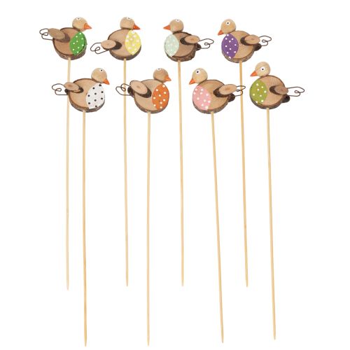 Product Wooden bird garden stakes for creative decoration in spring and summer, 33cm, 16 pieces