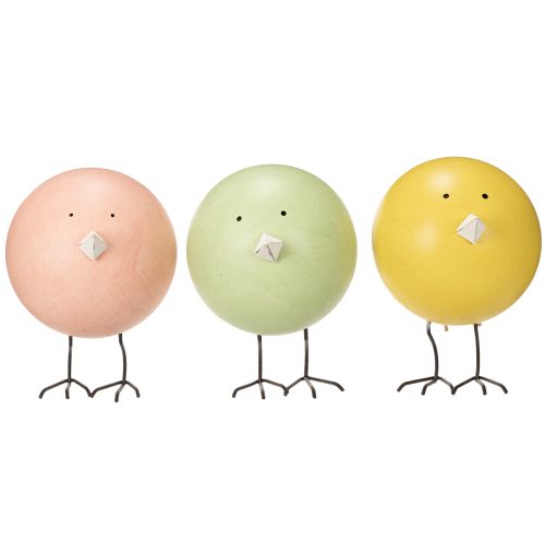 Product Decorative chick figurines as a cheerful eye-catcher for spring and Easter, 12cm, 3 pieces