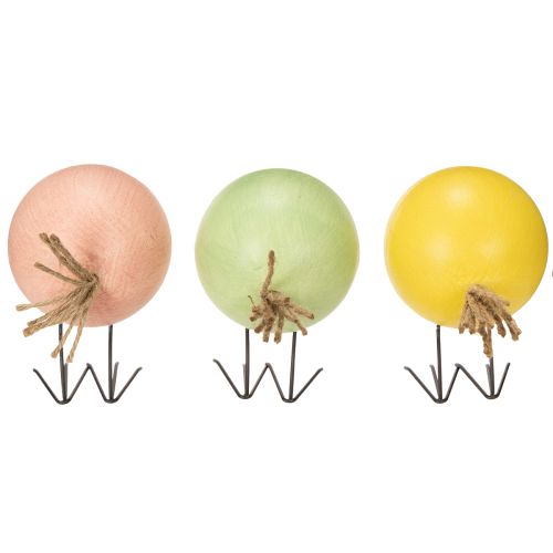 Product Chick decorative figures with a round design for light and playful accents, 9.5cm, 3 pieces