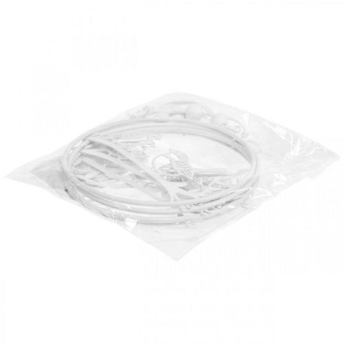 Floristik24 Bird deco window decoration spring, metal white Ø12cm 4pcs