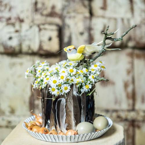 Floristik24 Bird on clip orange 14cm 8pcs