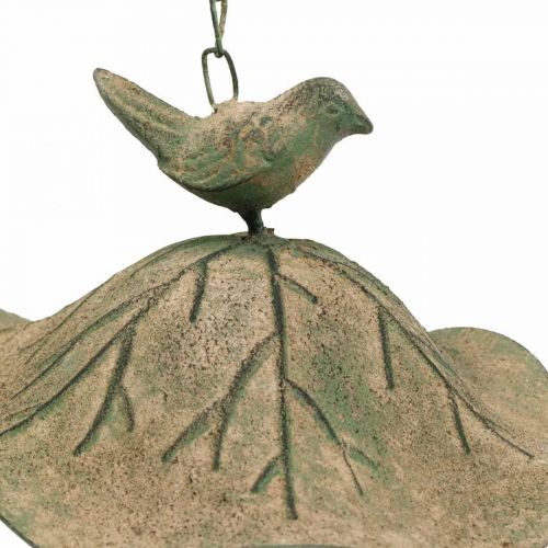 Product Bird bath hanging metal bird bath garden antique look H28cm