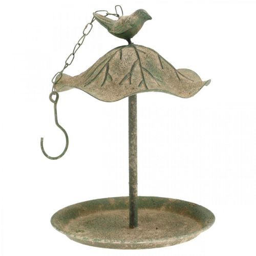 Floristik24 Bird bath hanging metal bird bath garden antique look H28cm