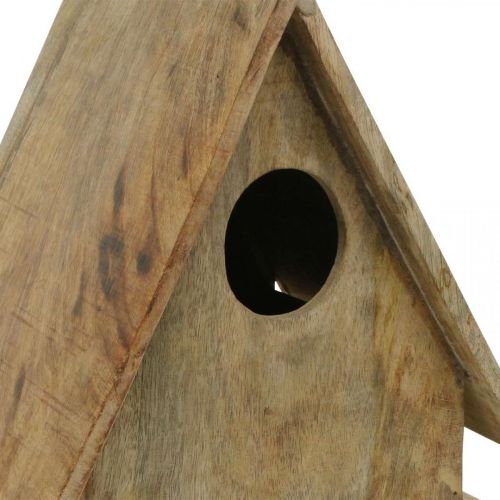 Floristik24 Birdhouse for standing, decorative nesting box natural wood H29cm