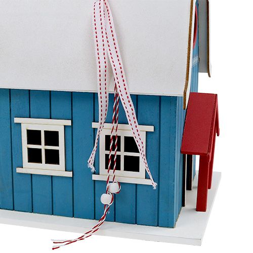 Floristik24 Bird house, decoration house blue 21cm x 30cm