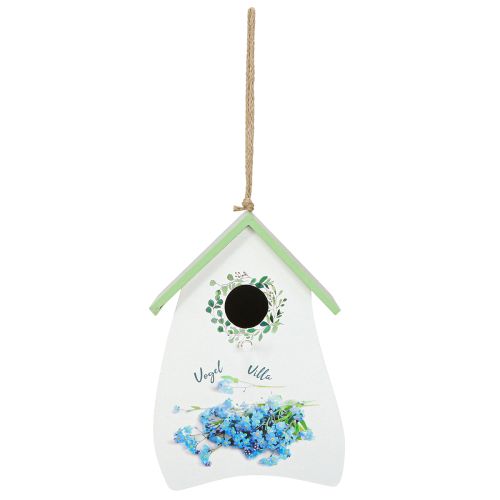 Product Birdhouse for stylish rooms with floral design and nostalgic flair 21cm