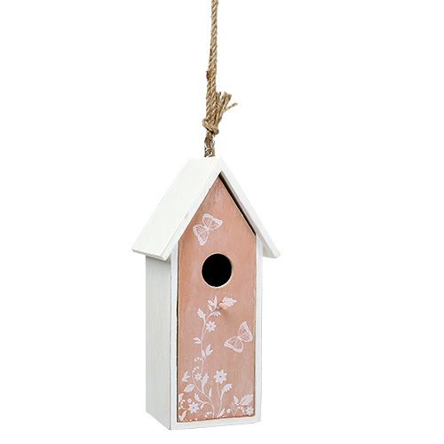 Floristik24 Birdhouse Orange for hanging 25cm x 9cm