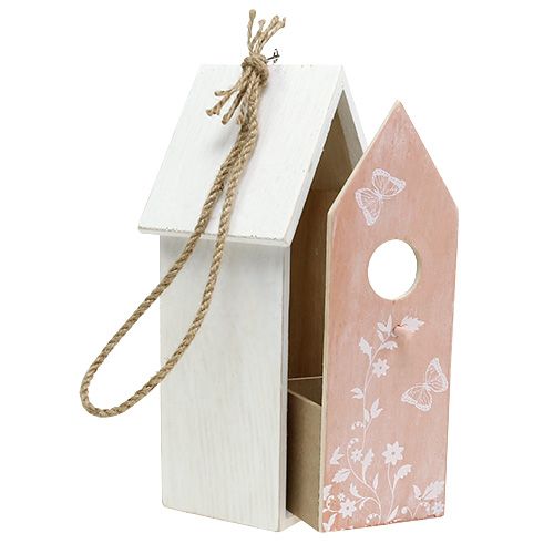 Floristik24 Birdhouse Orange for hanging 25cm x 9cm