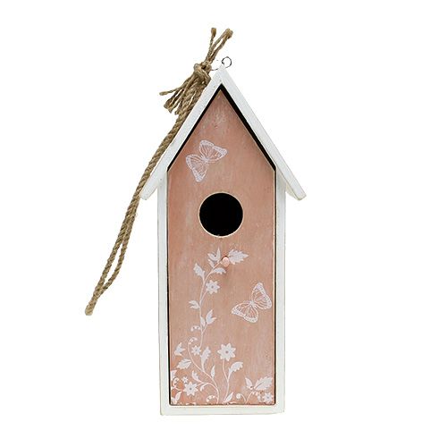 Floristik24 Birdhouse Orange for hanging 25cm x 9cm