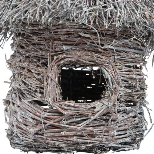 Floristik24 Decorative bird house wood metal decorative tree house Ø17cm H26cm